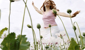 happy girl of allergy,allergy test, blood allergy test treatment, unique technique , adevanced testing machine